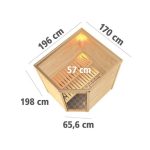 FINSKA SAVNA MIA+9KW GRELEC ZR KOTNI VHOD+ SIVA ZAT.VRATA - slika 9