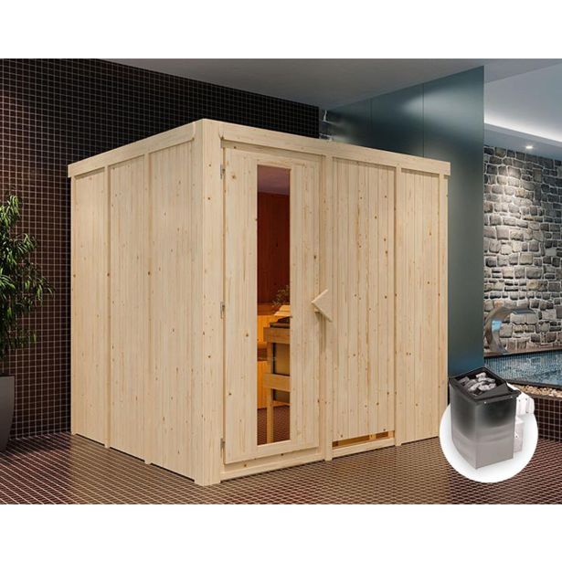 FINSKA SAVNA RODIN 1+9KW GRELEC NR PREDNJI VHOD FINSKA SAVNA RODIN 1+9KW GRELEC NR PREDNJI VHOD