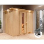 FINSKA SAVNA SODIN 2+ 9KW GRELEC ZR PREDNJI VHOD+STREŠ.VENEC