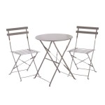 FLORA ORIGAMI STOL POLNO JEKLO TEMNO SIV - slika 6