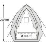FOLIJSKI RASTLINJAK VITAVIA ŠOTOR PERGART HAWAII L 2.4X2.4M - slika 3
