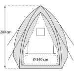 FOLIJSKI RASTLINJAK VITAVIA ŠOTOR PERGART HAWAII XL 3.4X3.4M - slika 3