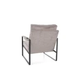 Fotelj BINO je eleganten in kakovosten kos pohištva. Narejen je iz tkanine, kar zagotavlja mehko in udobno sedišče. Primeren je za vsak prostor. Je v črni