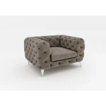 Fotelj ČARLI . Prepustite se počitku na vzmetenem fotelju ČARLI, ki je udoben in kvaliteten. Oblazinjen v blagu in v modernih barvah bo odlčina popestritev