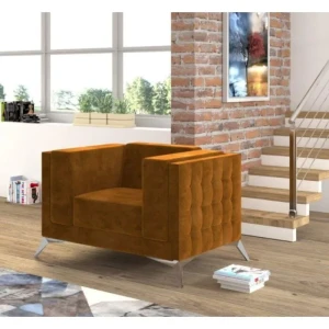 Fotelj DALAS . Fotelj DALAS je elegantnega videza kateri bo polepšal vsak prostor. Vzmeten je z valovitimi vzmetmi. Narejen je iz visoko elastične