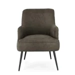 Fotelj ERNESTINE, je eleganten kos pohištva, ki je primeren za vsak prostor. Okvir je narejen iz borovega lesa in MDF-ja. Noge so narejene iz kovine. Prevleka