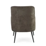 Fotelj ERNESTINE, je eleganten kos pohištva, ki je primeren za vsak prostor. Okvir je narejen iz borovega lesa in MDF-ja. Noge so narejene iz kovine. Prevleka