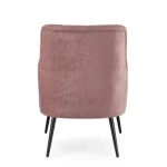 Fotelj ERNESTINE - roza . Fotelj ERNESTINE - roza, je eleganten kos pohištva, ki je primeren za vsak prostor. Okvir je narejen iz borovega lesa in MDF-ja.