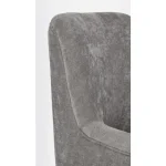 Fotelj ERNESTINE - siva, je eleganten kos pohištva, ki je primeren za vsak prostor. Okvir je narejen iz borovega lesa in MDF-ja. Noge so narejene iz kovine.