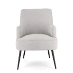 Fotelj ERNESTINE - svetlo siva . Fotelj ERNESTINE - svetlo siva, je eleganten kos pohištva, ki je primeren za vsak prostor. Okvir je narejen iz borovega lesa