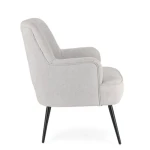 Fotelj ERNESTINE - svetlo siva - slika 7