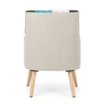 Fotelj GALATEA 2 . Fotelj GALATEA 2 ima strukturno iz borovega lesa. Je mehek in prijeten za se odpočiti. Material: - Les Barva: - Lesene noge - Več barvni