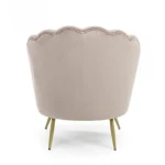 Fotelj GILIOLA svetlo siva . Fotelj GILIOLA svetlo siva ima strukturo iz borovega lesa, noge pa iz kovine. Vsebuje neodstranljivo prevleko iz poliestra z