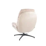 Fotelj GIZELA . Fotelj GIZELA, je eleganten in kakovosten kos pohištva. Sedišče je narejeno iz blaga, hrbtišče pa iz umetnega usnja, kar zagotavlja mehko