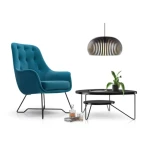 Fotelj IZIDOR . Fotelj IZIDOR v elegantni barvi je udoben in kvaliteten ter modernega videza. Je odlična popestritev za vaš dom ali pisarno. Nogice so