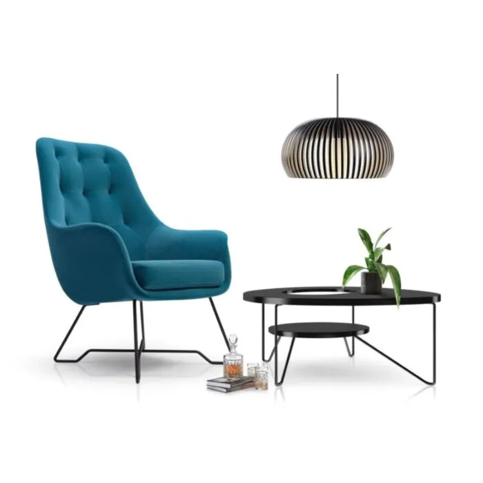 Fotelj IZIDOR Fotelj IZIDOR . Fotelj IZIDOR v elegantni barvi je udoben in kvaliteten ter modernega videza. Je odlična popestritev za vaš dom ali pisarno. Nogice so