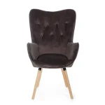 Fotelj JULIET rjava . Fotelj JULIET rjava je izjemen fotelj ki združuje vrhunsko eleganco z visokokakovostnim materialom. Lesena konstrukcija in bukove noge