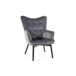 Fotelj KIARA . Fotelj KIARA, je eleganten in zelo udoben kos pohištva, ki je primeren za vsak prostor. Narejen je iz žametne tkanine, kar zagotavlja prijetno