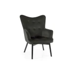 Fotelj KIARA . Fotelj KIARA, je eleganten in zelo udoben kos pohištva, ki je primeren za vsak prostor. Narejen je iz žametne tkanine, kar zagotavlja prijetno