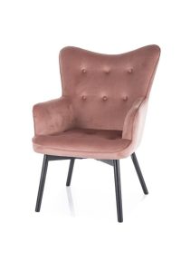 Fotelj KIARA, je eleganten in zelo udoben kos pohištva, ki je primeren za vsak prostor. Narejen je iz žametne tkanine, kar zagotavlja prijetno sedenje