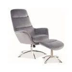 Fotelj LALITA . Fotelj LALITA je narejen iz kvalitetnega žamet blaga in dostopen v roza ter sivi barvi. Noge so iz jekla in ima TILT mehanizem. Poleg dobite