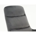 Fotelj LALITA . Fotelj LALITA je narejen iz kvalitetnega žamet blaga in dostopen v roza ter sivi barvi. Noge so iz jekla in ima TILT mehanizem. Poleg dobite