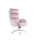 Fotelj LOLA . Fotelj LOLA je dobavljiv v dveh barvah. Narejen je iz kakovostnih materialov in sicer iz žamet tkanine, noge so iz kovine in ima TILT mehanizem,