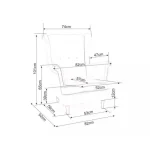 Fotelj LORY 3 . Dizajnerski fotelj LORY 3 je primeren za vse prostore ne glede na to ali je to službeni ambient ali pa preprosta dnevna soba. Klasično