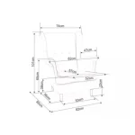 Dizajnerski fotelj LORY 4 je primeren za vse prostore ne glede na to ali je to službeni ambient ali pa preprosta dnevna soba. Klasično oblikovan fotelj s