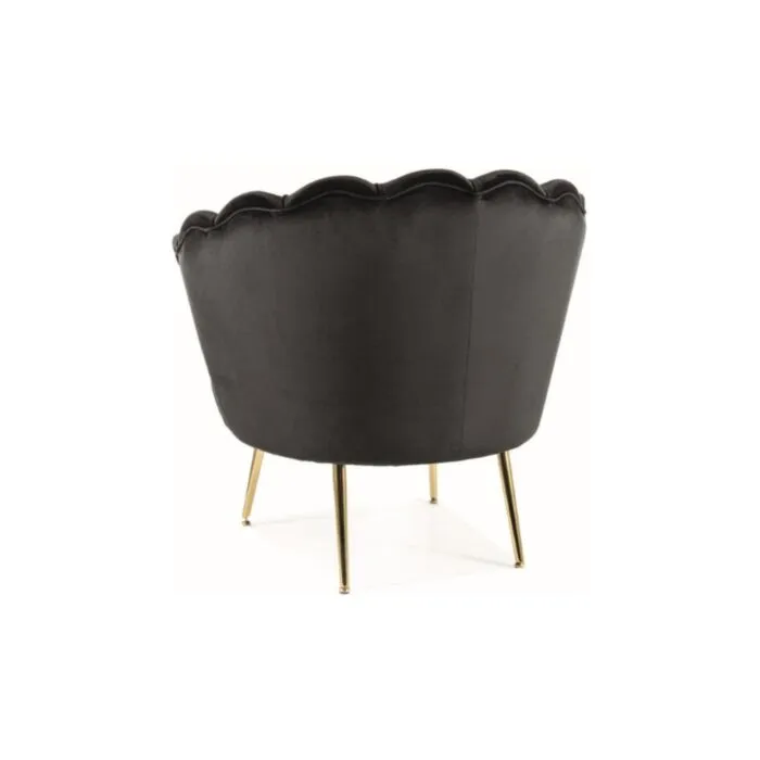 Fotelj META - črna Fotelj META - črna . Fotelj META - črna, je eleganten kos pohištva, ki popestri vaš prostor. Narejen je iz žametne tkanine, kar zagotavlja prijeten