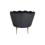 Fotelj META - črna . Fotelj META - črna, je eleganten kos pohištva, ki popestri vaš prostor. Narejen je iz žametne tkanine, kar zagotavlja prijeten