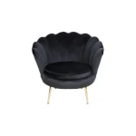 Fotelj META - črna . Fotelj META - črna, je eleganten kos pohištva, ki popestri vaš prostor. Narejen je iz žametne tkanine, kar zagotavlja prijeten