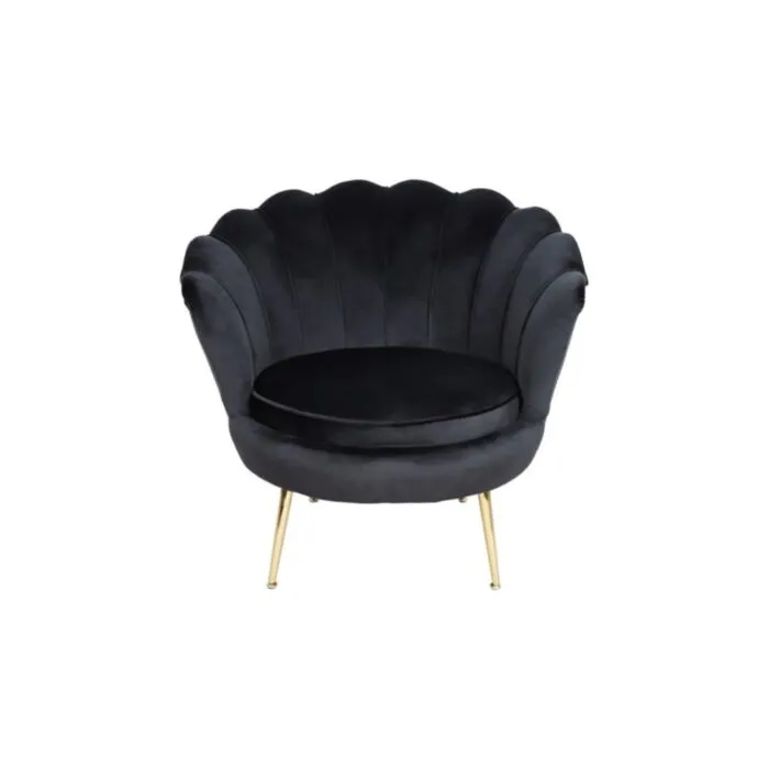 Fotelj META - črna Fotelj META - črna . Fotelj META - črna, je eleganten kos pohištva, ki popestri vaš prostor. Narejen je iz žametne tkanine, kar zagotavlja prijeten