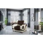 Fotelj NATALIJA . Dizajnerski fotelj NATALIJA je primeren za vsak dnevni prostor. Fotelj je narejen iz blaga in umetnega usnja. Fotelj je izredno udoben ter