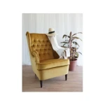 Fotelj POTAS . Fotelj POTAS, je eleganten kos pohištva. S svojo barvo in obliko, da poseben čar elegance. Narejen je iz žametne tkanine, ki zagotavlja