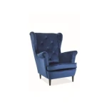 Fotelj PRINCESS . Fotelj PRINCESS vas bo prepričal s svojo udobnostjo in kvaliteto. Narejen je po skandinavskem navdihu. Nogice so iz lesa in so dobavljive v