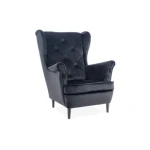 Fotelj PRINCESS . Fotelj PRINCESS vas bo prepričal s svojo udobnostjo in kvaliteto. Narejen je po skandinavskem navdihu. Nogice so iz lesa in so dobavljive v