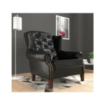 Fotelj ROSALIA . Zagotovite si počitek na udobnem fotelju ROSALIA. Nogice so lesene, za dodatno udobje pa poskrbi vzmetenje. Fotelj, ki bo vnesel svežino v