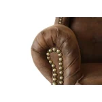 Fotelj ROSALIA . Zagotovite si počitek na udobnem fotelju ROSALIA. Nogice so lesene, za dodatno udobje pa poskrbi vzmetenje. Fotelj, ki bo vnesel svežino v