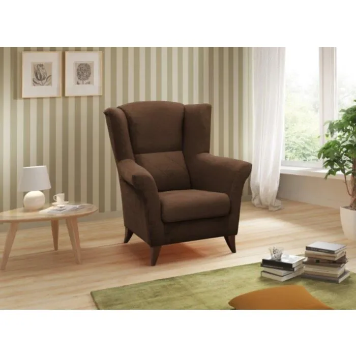 Fotelj TOLKI Fotelj TOLKI . Fotelj TOLKI je primeren za vsak prostor. Njegova udobnost ter izgled vas bosta prevzela. Narejen je iz odličnih materialov. Ima lesen okvir,