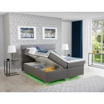 Francoska postelja AMADEA 140x200 cm 2 . Udobna in kvalitetna postelja AMADEA 140x200 vam bo zagotovila miren spanec. Postelja ima dva ločena predala za