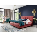 Francoska postelja ARITO 160x200 . Francoska postelja ARITO je oblečena v visoko kakovostno tkanino. Čvrsta vzmetnica je nameščena na robustnem