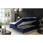 Francoska postelja ARITO 180x200 . Boxspring postelja ARITO je oblečena v visoko kakovostno tkanino. Čvrsta vzmetnica je nameščena na robustnem