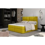 Francoska postelja ARNO 140x200 . Francoska postelja Arno zagotavlja kakovosten spanec. Visoko, mehko vzglavje je razdeljeno na štiri dele, ki služi kot