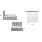 Francoska postelja ARNO 140x200 - slika 8