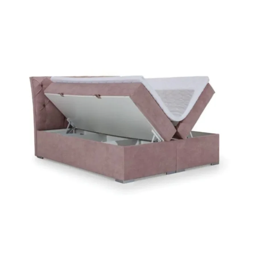 Francoska postelja BALI 140X200 . Boxspring postelja Bali je narejena iz Bonell vzmetnice visoke 20 cm in robustnega okvirja. Zgoraj in spodaj je obdana s