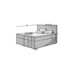 Francoska postelja BERO 180x200 . Francoska postelja BERO je sestavljena iz 20 cm visoke vzmetnice (Bonnell vzmatenje), ki zagotavlja udobje in miren spanec.