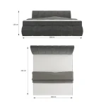 Udobna in kvalitetna dvižna postelja ENZO2 160X200 cm vam bo zagotovila miren spanec. Postelja ima dva ločena predala za shranjevanje vaših stvari.