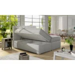 Francoska postelja ICE blago 160x200 . Francoska postelja ICE je oblečena v visoko kakovostno tkanino. Čvrsta vzmetnica je nameščena na robustnem