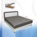 Francoska postelja Karmen . Udobna in kvalitetna postelja vam zagotavlja miren spanec. Je dvižna, ima velik predal za shranjevanje vaših stvari. Ležišče